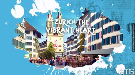 street in the city of Zurich in Switzerland