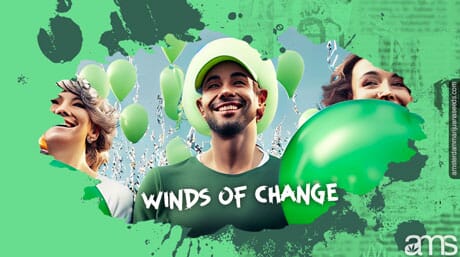 Cannabis activists in Germany at an event