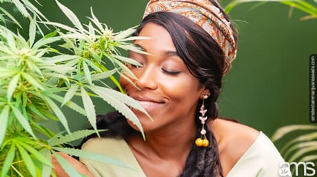 woman grows marijuana for personal use