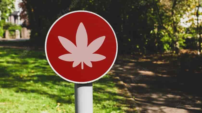 marijuana stop sign