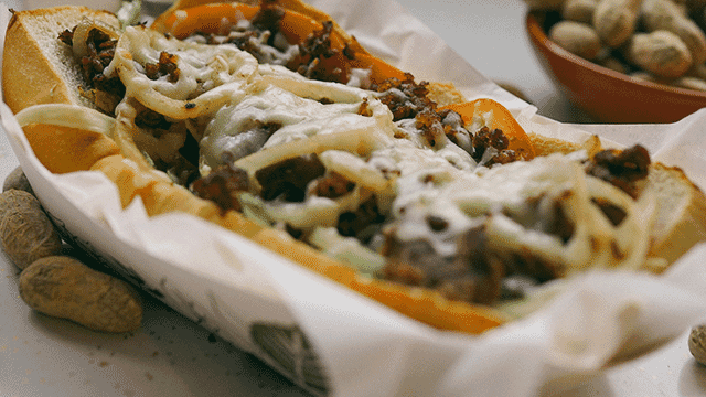 taco on a tray