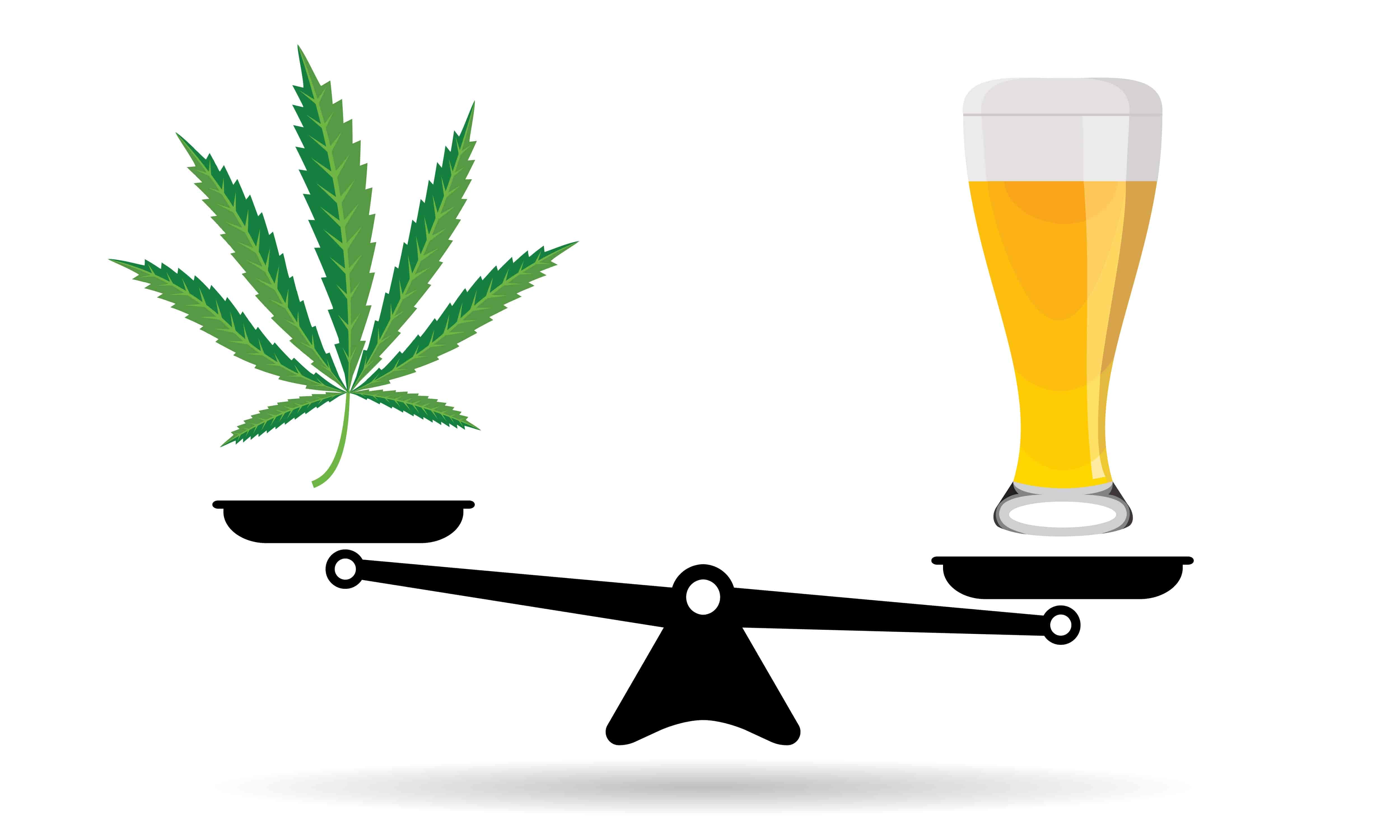 alcohol versus weed