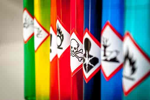 Warning labels chemicals