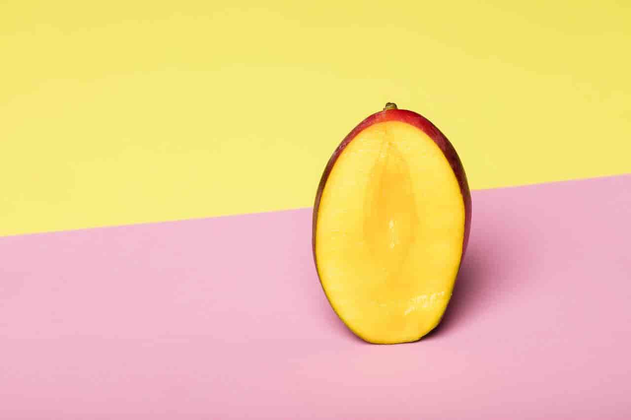 yellow pink mango