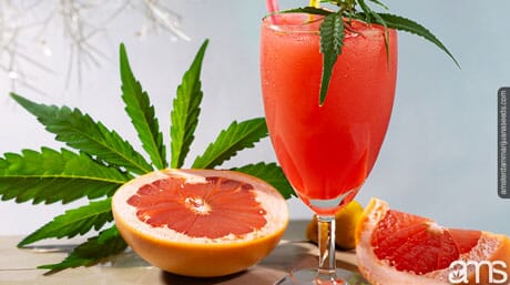 Cannabis infused Grapefruit drink