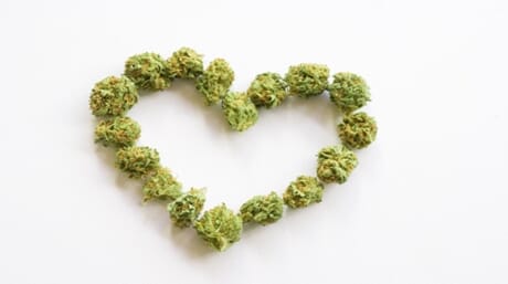 Marijuana Bud Heart