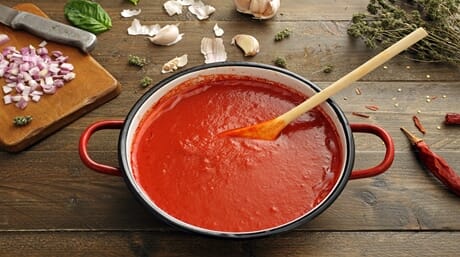 Tomato sauce with cannabis, a recipe from AMS
