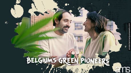 Belgian couple discussing the benefits of marijuana