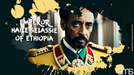 portrait of Emperor Haile Selassie